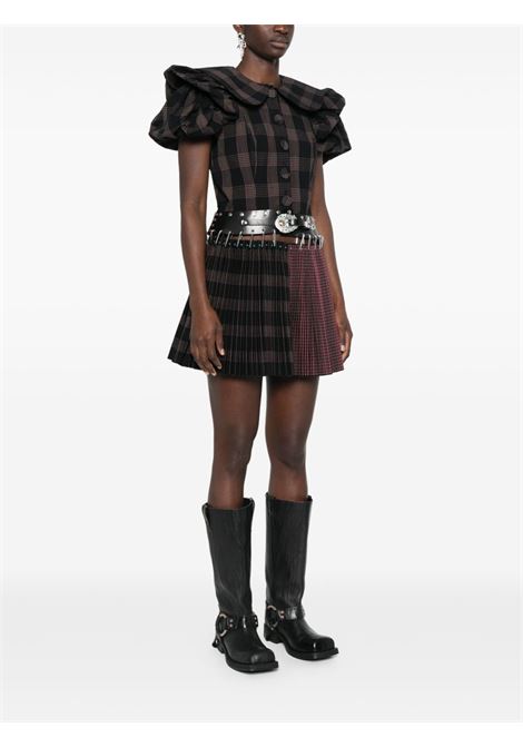Black and pink Chuck mini dress CHOPOVA LOWENA - women CHOPOVA LOWENA | 1284BLKMLT